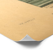 San Francisco Kalifornien 1846 Panoramakarte Poster (Ecke)