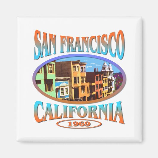 San Francisco Kalifornien 1969 Magnet (Vorne)