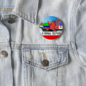 San Francisco Kalifornien Bärn-Flagge 2 Button (Beispiel)