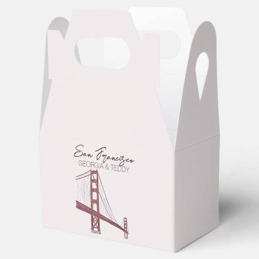 San Francisco, Kalifornien Begrüßungstasche Geschenkschachtel (Geöffnet)