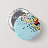 San Francisco, Kalifornien Button (Vorne & Hinten)