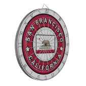 San Francisco Kalifornien Dartscheibe (Vorderseite Links)