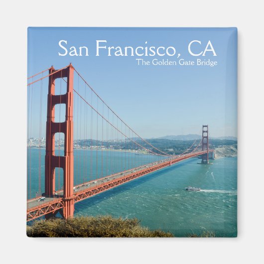 San Francisco Kalifornien Die Golden Gate Bridge Magnet (Vorne)