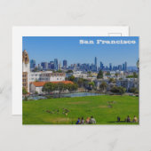 San Francisco, Kalifornien, Dolores Park Postkarte (Vorne/Hinten)