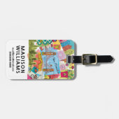 San Francisco, Kalifornien Gepäckanhänger (Vorderseite horizontal)