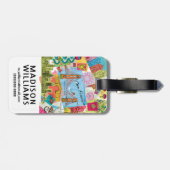 San Francisco, Kalifornien Gepäckanhänger (Rückseite horizontal)