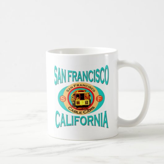 San Francisco Kalifornien Geschenk Kaffeetasse (Rechts)