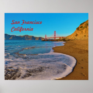 San Francisco Kalifornien Golden Gate Bridge Poster