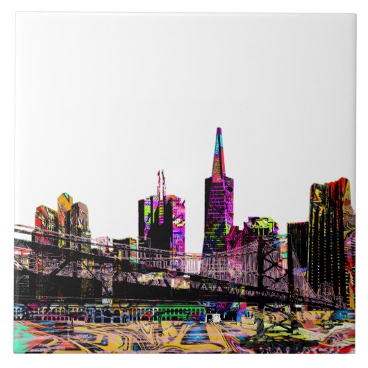 San Francisco, Kalifornien, Graffiti Fliese (Vorderseite)