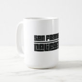 San Francisco - Kalifornien Kaffeetasse (Vorderseite Links)