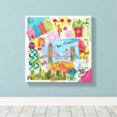 San Francisco, Kalifornien Leinwanddruck (Insitu (Holzboden))