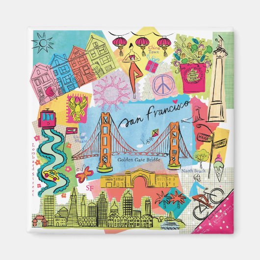 San Francisco, Kalifornien Magnet (Vorne)