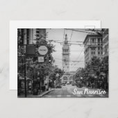 San Francisco, Kalifornien, Market Street Postkarte (Vorne/Hinten)