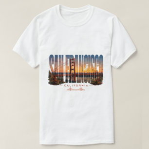 San Francisco Kalifornien moderne Stadtansicht T-Shirt