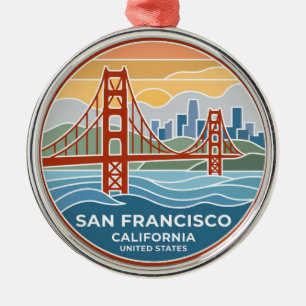 San Francisco Kalifornien Ornament Aus Metall