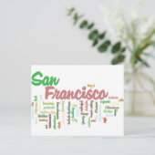 San Francisco, Kalifornien Postkarte (Stehend Vorderseite)