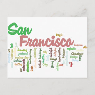 San Francisco, Kalifornien Postkarte