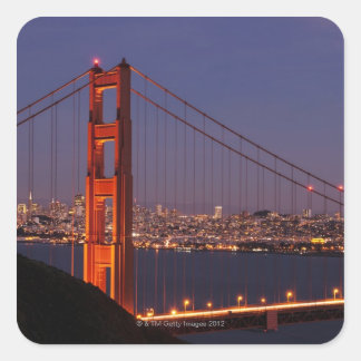 San Francisco, Kalifornien Quadratischer Aufkleber