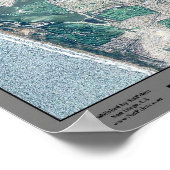 San Francisco, Kalifornien, Satellitenposter Poster (Ecke)