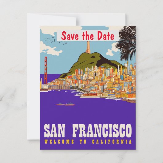 San Francisco, Kalifornien, Save The Date (Vorderseite)