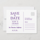 San Francisco, Kalifornien, Save The Date (Rückseite)