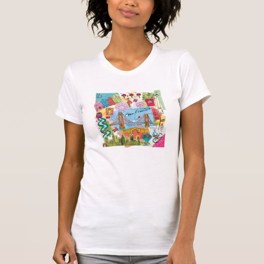 San Francisco, Kalifornien T-Shirt (Vorderseite)
