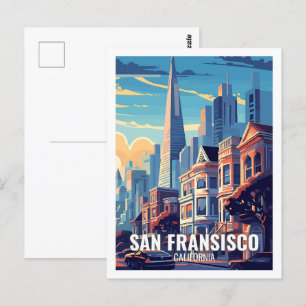 San Francisco Kalifornien USA Berühmte Reiseziele Postkarte