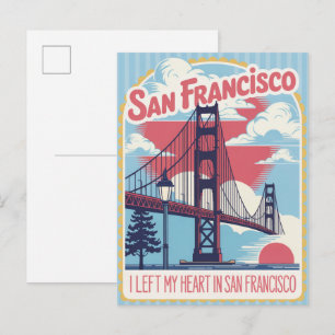 San Francisco Kalifornien USA Vintage Reise Postkarte