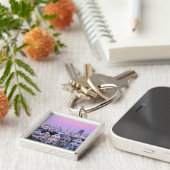 San Francisco, Kalifornien. Viktorianische Sicht Schlüsselanhänger (Seite)