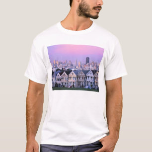 San Francisco, Kalifornien. Viktorianische Sicht T-Shirt