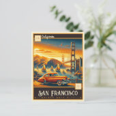 San Francisco, Kalifornien | VINTAG Postkarte (Stehend Vorderseite)