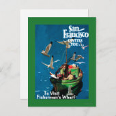 San Francisco, KalifornienFisherman's Wharf Postkarte (Vorne/Hinten)
