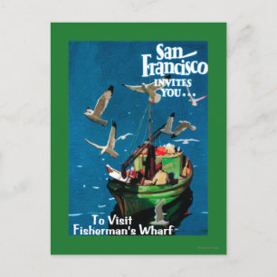 San Francisco, KalifornienFisherman's Wharf Postkarte