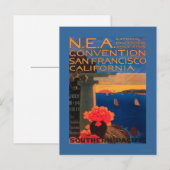 San Francisco, KalifornienN.E.A. Übereinkommen Postkarte (Vorne/Hinten)