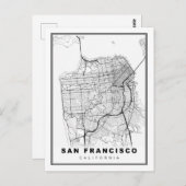 San Francisco Karte (Vorne/Hinten)