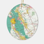 San Francisco Karten-Verzierung Keramik Ornament (Links)