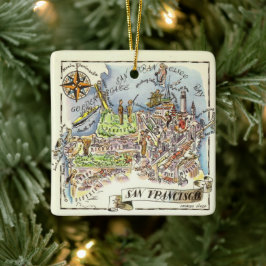 San Francisco Keramik Ornament