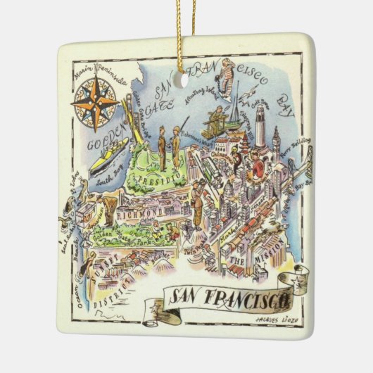 San Francisco Keramik Ornament (Links)