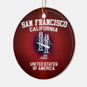 San Francisco Keramik Ornament (Links)