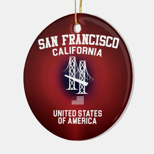 San Francisco Keramik Ornament (Links)
