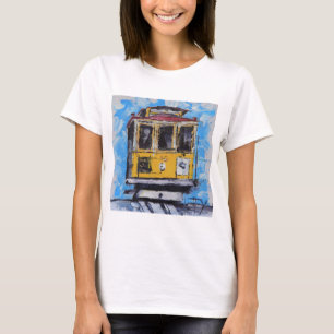 San Francisco Kunst, Drahtseilbahn-Malerei, T-Shirt