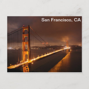 San Francisco Late Night View Postkarte
