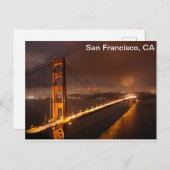 San Francisco Late Night View Postkarte (Vorne/Hinten)