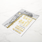 San Francisco Liebe Locator | Hochzeitsstichtag sp Folieneinladung (Gedreht)