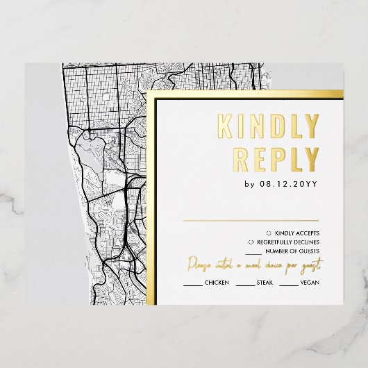 San Francisco Liebe Locator | UAWG Antwort Folie Einladungspostkarte (Vorderseite)