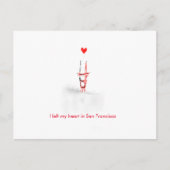 San Francisco Liebe Postcard Postkarte (Vorderseite)