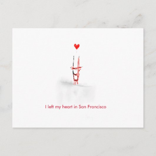 San Francisco Liebe Postcard Postkarte (Vorderseite)