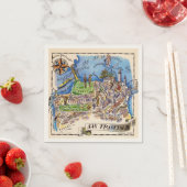 San Francisco Liozu Map Serviette (Beispiel)