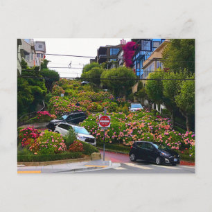 San Francisco Lombard Street #1 Postcard Postkarte