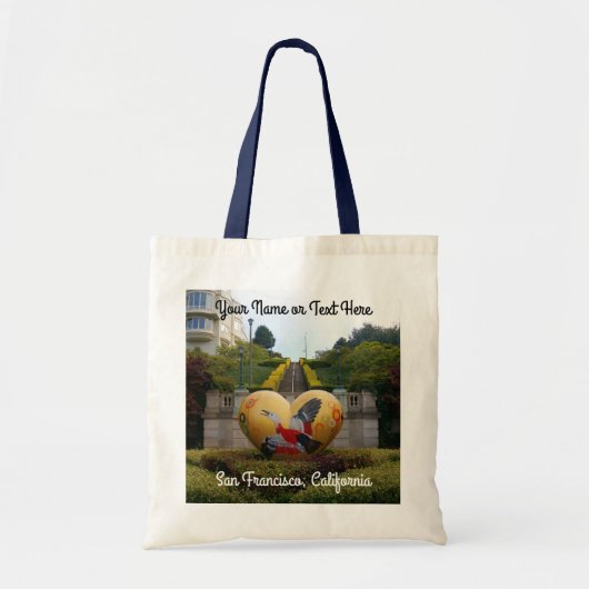 San Francisco Lyon Street Steps #1 Tote Bag Tragetasche (Vorne)